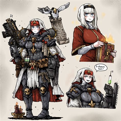 adepta sororitas (warhammer 40k) drawn by octosoup | Danbooru