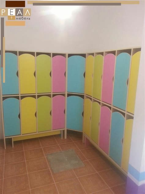 Размеры шкафчика в детском саду в ясельной группе - фото