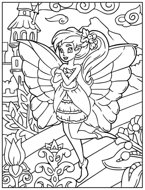 50+ Desenhos de Fada para imprimir e colorir - Como fazer em casa