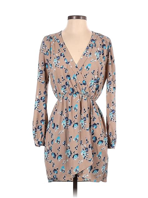 Honey Belle Floral Tan Cocktail Dress Size S - 70% off | thredUP