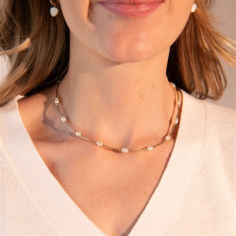 Freshwater Pearl Tube Necklace | Jewel Ya