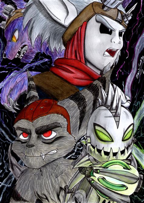 DARK TEAM: Ratchet, Clank, Jak and Daxter! by ZaxsSouven on DeviantArt