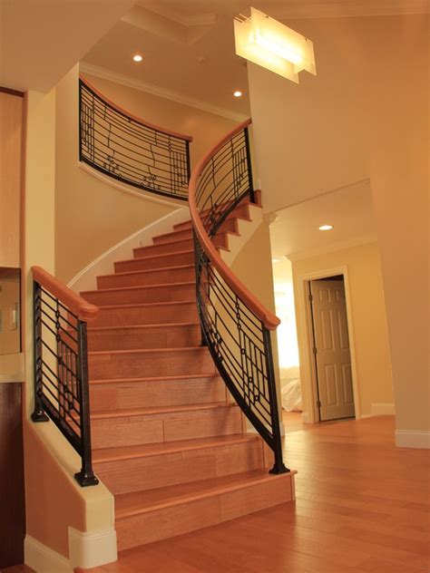 Wrought Iron Handrail - Photos & Ideas | Handrail design, Wrought iron ...