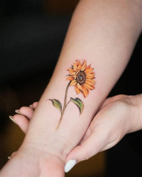reimagining sunflower tattoos   feminine expression