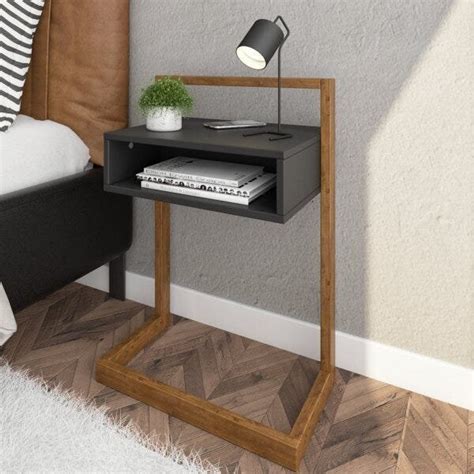 Mesa De Cabeceira Com Carregador Por Indução - Mesa De Cabeceira Com Carregador Por Indução Tech Artemobili Preto ...