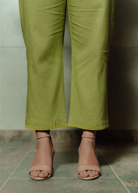 olive green pants women