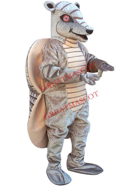 Superb Realistic Armadillo Mascot Costume