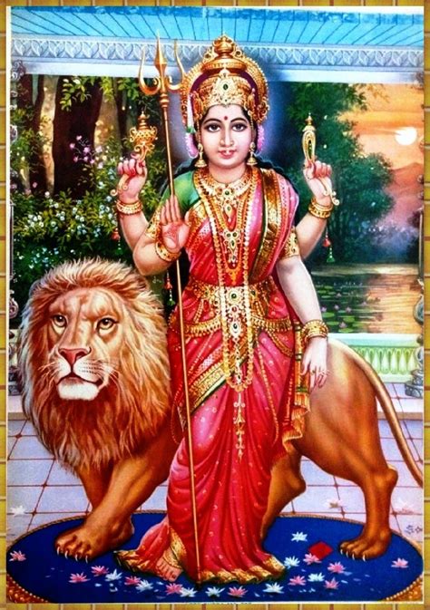 supreme goddess parashakthi  mother parvati durga hindu gods
