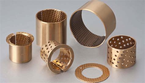 flanged bushing  lubricating brass custom bearings