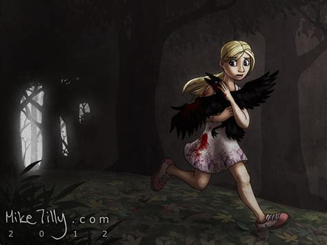 The girl and the crow by HertzaHaeon on DeviantArt