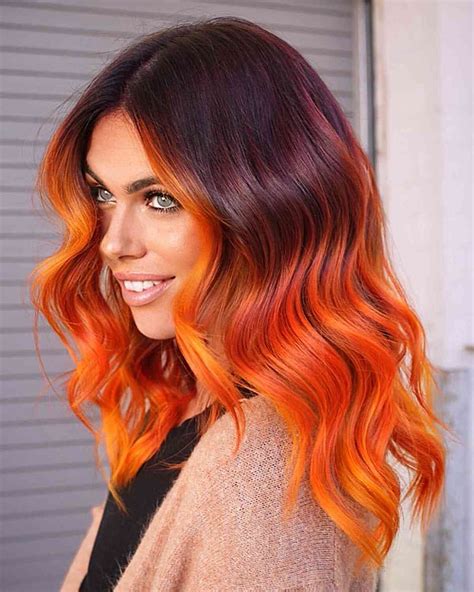 Red ombre hair colors that will brighten up your entire wardrobe