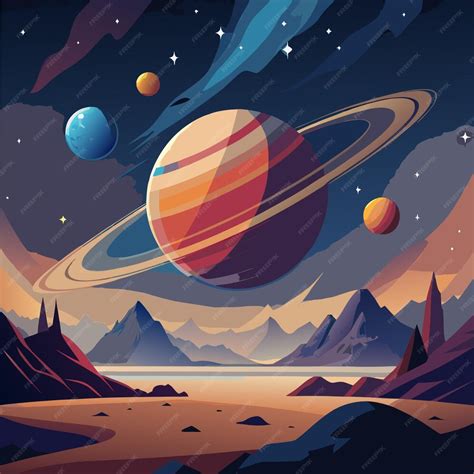 Galaxy Vector Art Graphics Illustration | Premium AI-generated vector