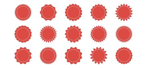 red sticker badge vector art icons  graphics