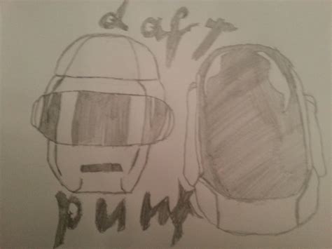 Daft Punk Helmet Drawing at PaintingValley.com | Explore collection of ...