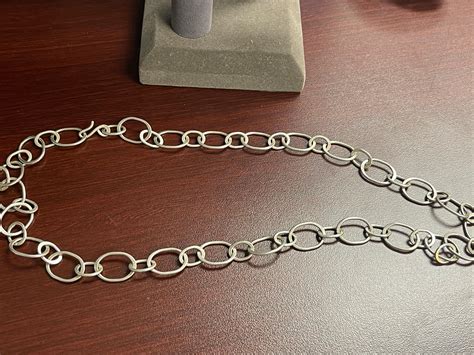 Lot - 30" STERLING SILVER NECKLACE