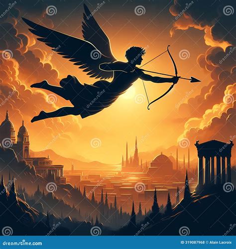 Quem Era Eros Na Mitologia Grega - Mitologia Grega Eros Deus Do Amor Ilustração Stock - Ilustração de ...
