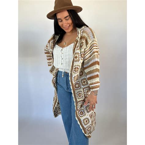 CROCHET CARDI DESERT DREAMER NATURAL - Naked Gypsy