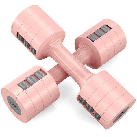 EAST MOUNT Adjustable Dumbbells Set Pair 2 4 6 8 10 Lbs Women Hand
