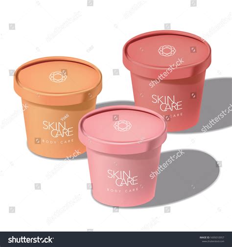 Vector Recyclable Ice Cream Paper Cup Stock Vector (Royalty Free