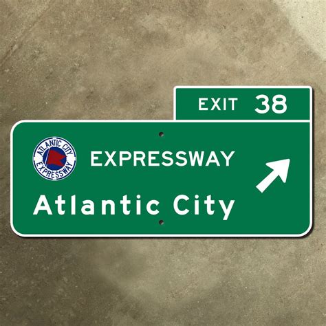 New Jersey Highway Marker Road Sign Atlantic City Expressway - Etsy