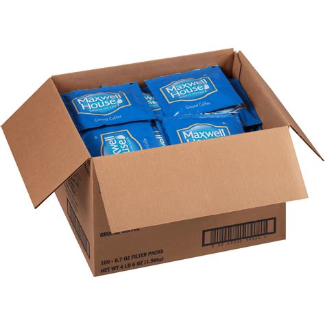 MAXWELL HOUSE Ground Coffee Filter Packs, 4.375 LB | Away From Home