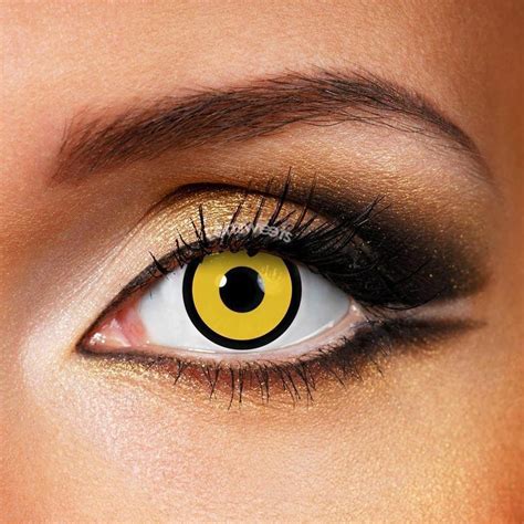 Circle Yellow Yearly Colored Contacts - Lensweets