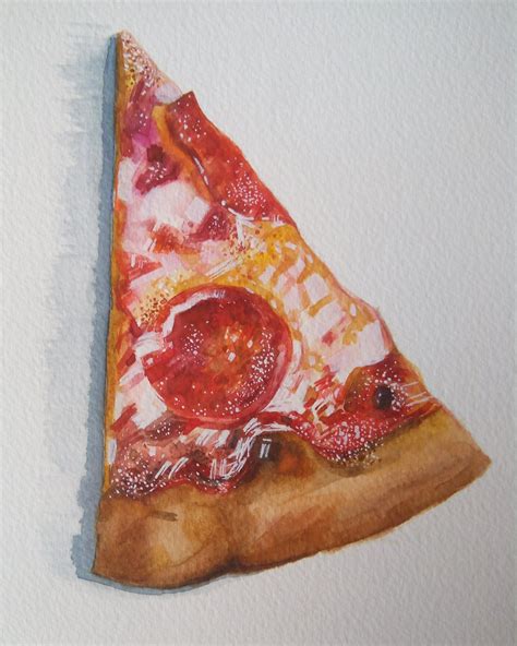 Pizza Drawing Realistic