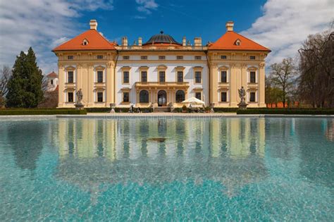 Slavkov stock photo. Image of blue, palace, design, house - 91818688