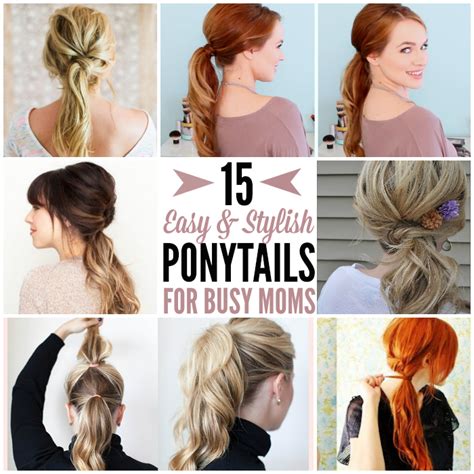 15 Cute and Quick Ponytail Ideas to Spruce up Mom Hair