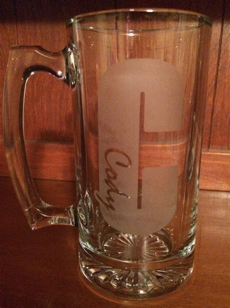 Personalized glass etched mugs | Personalized glass, Mugs, Beer glasses