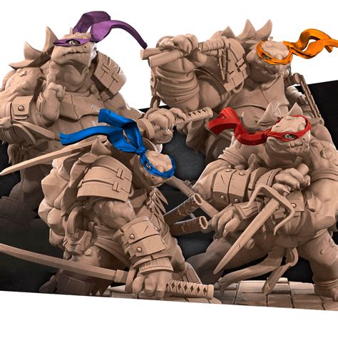 Ninja Turtles - Bite The Bullet Studio - Miniatures by Only-Games.co