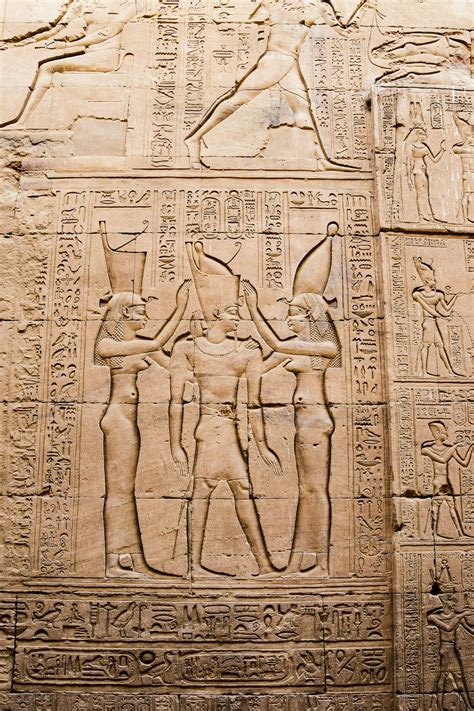 A wall with some ancient egyptian art on it photo – Free Egypt Image on ...