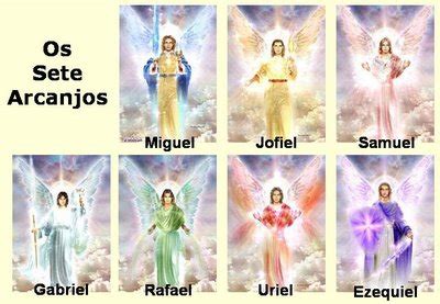 Nome De Anjos E Arcanjos - A CHAMA VIOLETA - OS MESTRES ASCENCIONADOS: Os Sete Arcanjos
