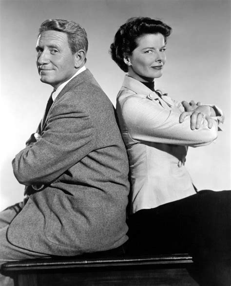 Download Iconic Hollywood Duo - Spencer Tracy and Katharine Hepburn