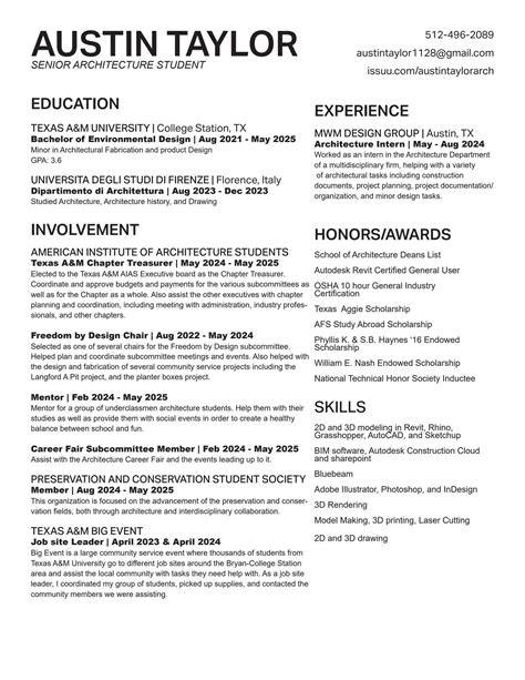 Austin Taylor Resume by Austin Taylor - Issuu