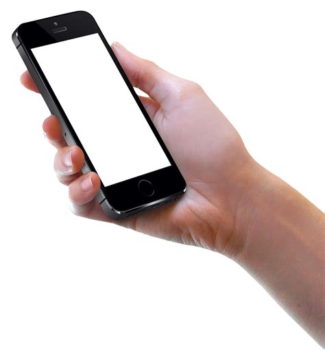 Download Hand Holding Smartphone Isolated | Wallpapers.com