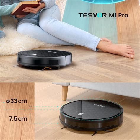 Tesvor M1 Pro Robot Aspirador Preto | PcComponentes.pt