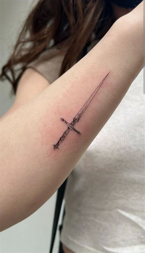 Dagger Tattoo | Bookish tattoos, Elegant tattoos, Inspirational tattoos