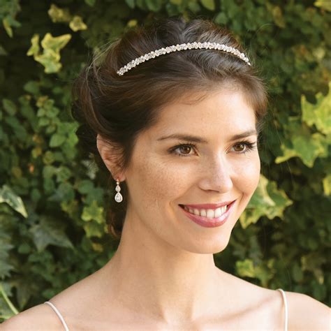 Evie Rose Crystal Dainty Band - Ivory & Co