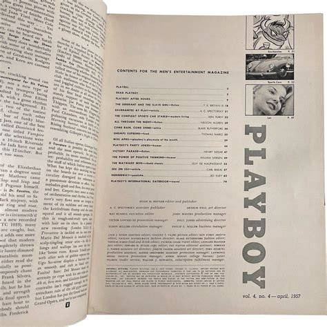 April 1957 Playboy Magazine Gloria Windsor - Excellent Condition on