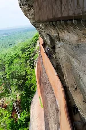 Sigiriya Mirror Wall - Unique Parapet Wall built 1600 years ago