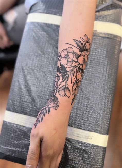 Floral Wrist Tattoo