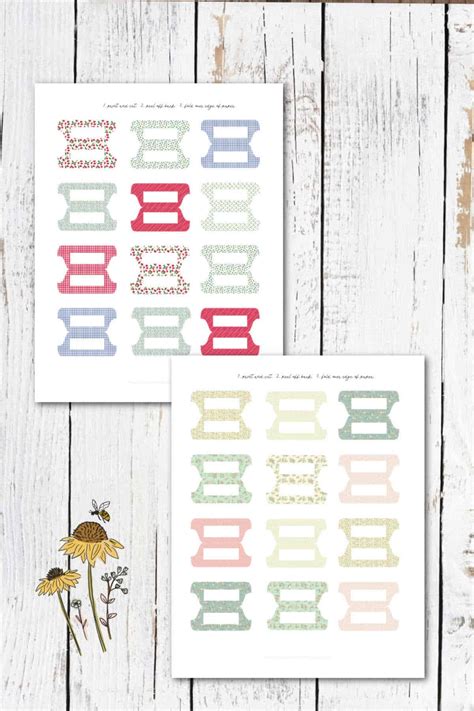 printable binder divider tabs hearts content farmhouse