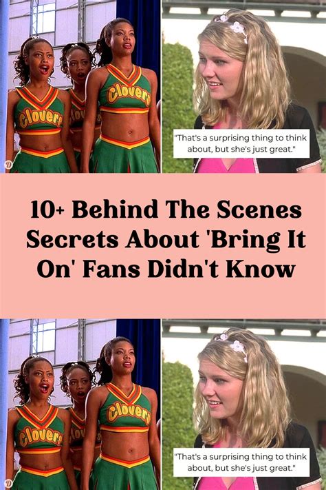 10 behind the scenes secrets about bring it on fans didn t know – Artofit
