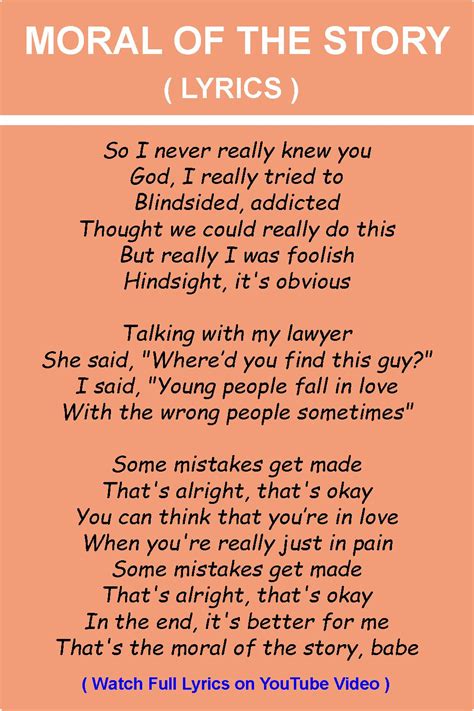 ashe moral   story lyrics story lyrics  quotes funny lyrics
