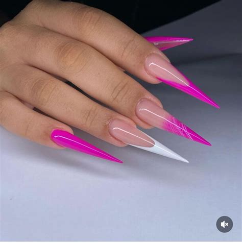 Unhas Stiletto Grandes - Ideias de unhas stiletto para apostar nas garras - Crescendo aos Poucos ...