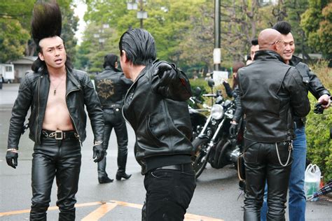 hahaha love these guys * Japanese Fashion * | Leather jacket style