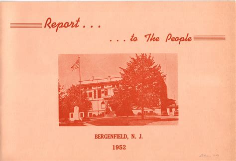 Report to the People 1952Local History