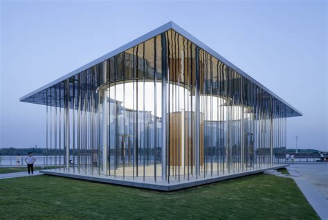 schmidt hammer lassen projeta um pavilhao nuvem na orla de xangai