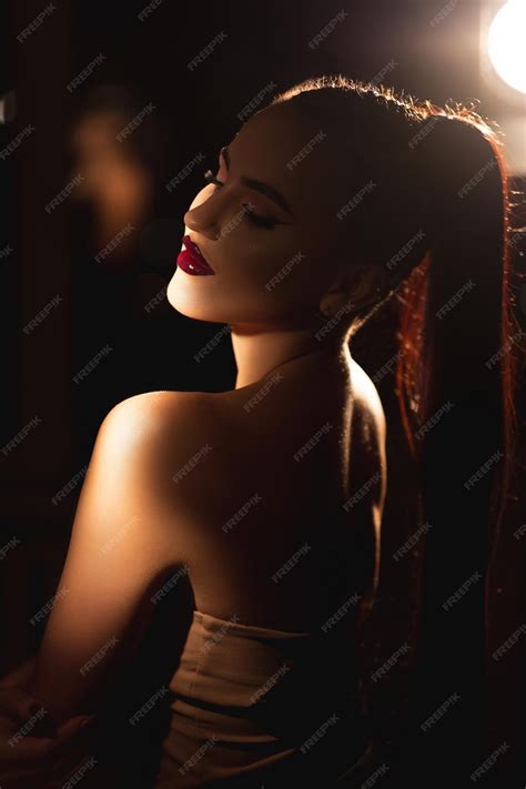 Premium Photo | Fashion model seductive woman glamorous look studio